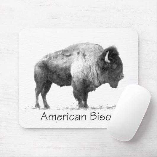 American Bison Mousepad (Mit Mouse)