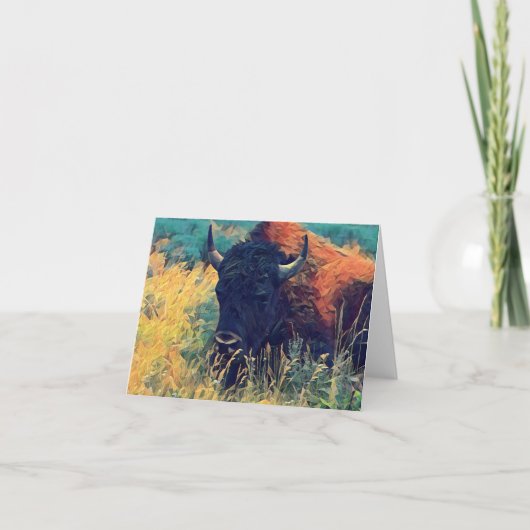 American Bison Note Card Dankeskarte (Vorderseite)