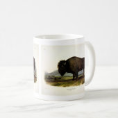 American Bison, oder Buffalo (Bison bison) - Audub Kaffeetasse (VorderseiteRechts)