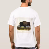 American Bison, oder Buffalo (Bison bison) - Audub T-Shirt (Rückseite)