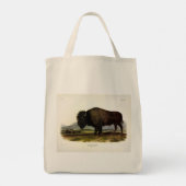 American Bison, oder Buffalo (Bison bison) - Audub Tragetasche (Rückseite)
