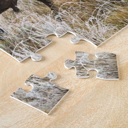 American Bison oder Buffalo Puzzle (Seite)