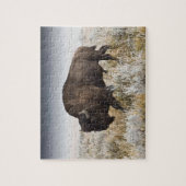 American Bison oder Buffalo Puzzle (Vertikal)