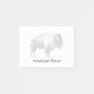 American Bison Post-it Klebezettel