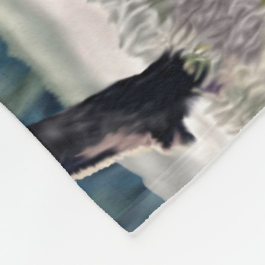 American Bison Roaming in Grassland Fleecedecke (Ecke)