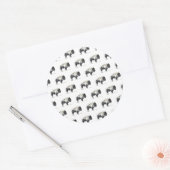 American Bison Runder Aufkleber (Umschlag)