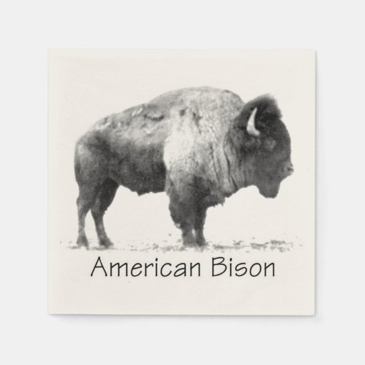 American Bison Serviette (Vorderseite)