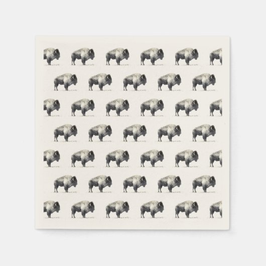 American Bison Serviette (Vorderseite)