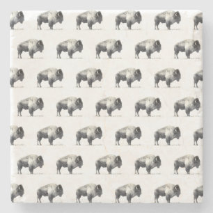 American Bison Steinuntersetzer