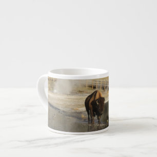 American Bison Yellowstone Wildlife Fotografy Espressotasse