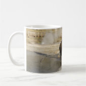 American Bison Yellowstone Wildlife Fotografy Kaffeetasse (Links)