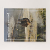 American Bison Yellowstone Wildlife Fotografy Puzzle (Horizontal)