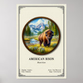 American Bison Zoology Series Poster (Vorne)
