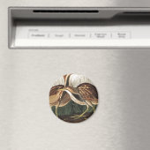 American Bittern von John James Audubon Magnet (In Situ (Geschirrspüler))