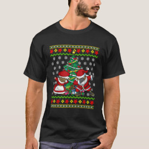 American Black Dabbing Santa Claus Chr T-Shirt