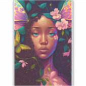 American Black Faiasy Fantasy Art Aufkleber (Vorderseite)