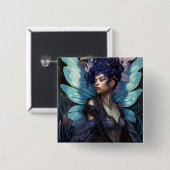 American Black Faiasy Fantasy Art Button (Vorne & Hinten)