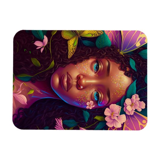 American Black Faiasy Fantasy Art Magnet (Horizontal)