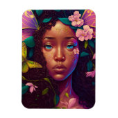 American Black Faiasy Fantasy Art Magnet (Vertikal)