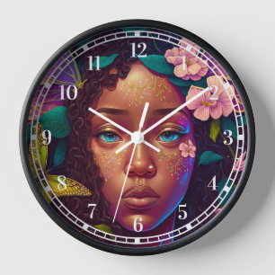 American Black Faiasy Fantasy Art Uhr