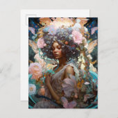 American Black Fantasy Art Postkarte (Vorne/Hinten)