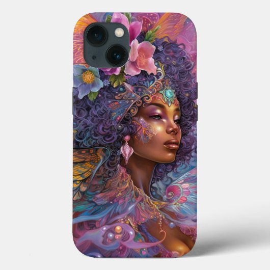American Black Goddess Queen Fantasy Art C Case-Mate iPhone Hülle (Rückseite)