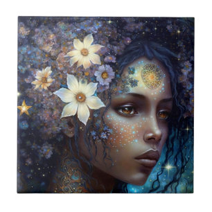 American Black Goddess Queen Fantasy Art C Fliese