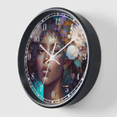 American Black Goddess Queen Fantasy Art C Uhr (Winkel)