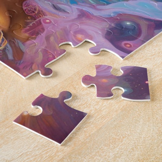 American Black Goddess Queen Fantasy Art J Puzzle (Seite)