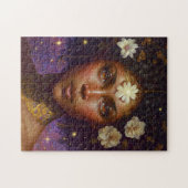 American Black Goddess Queen Fantasy Art J Puzzle (Horizontal)