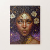 American Black Goddess Queen Fantasy Art J Puzzle (Vertikal)