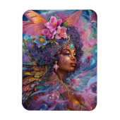 American Black Goddess Queen Fantasy Art M Magnet (Vertikal)