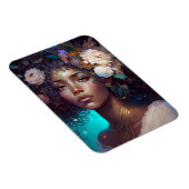 American Black Goddess Queen Fantasy Art M Magnet (Rechte Seite)