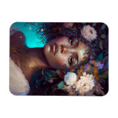 American Black Goddess Queen Fantasy Art M Magnet (Horizontal)