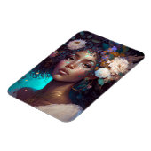 American Black Goddess Queen Fantasy Art M Magnet (Linke Seite)