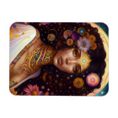 American Black Goddess Queen Fantasy Art Magnet (Horizontal)