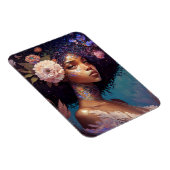 American Black Goddess Queen Fantasy Art Magnet (Rechte Seite)