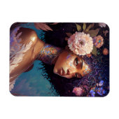 American Black Goddess Queen Fantasy Art Magnet (Horizontal)