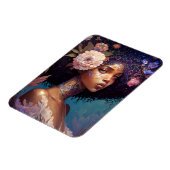 American Black Goddess Queen Fantasy Art Magnet (Linke Seite)