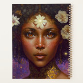 American Black Goddess Queen Fantasy Art P Planer (Rückseite)