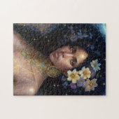 American Black Goddess Queen Fantasy Art Puzzle (Horizontal)