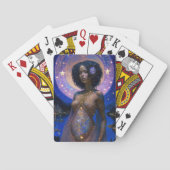 American Black Goddess Queen Fantasy Art Spielkarten (Rückseite)