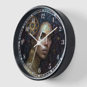 American Black Goddess Queen Fantasy Art Uhr (Winkel)