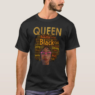 American Black Queen Natural Curly Mother T-Shirt
