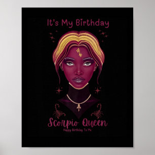 American Black Women Es ist mein Geburtstagskorpio Poster