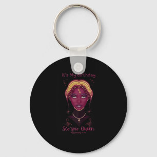 American Black Women Es ist mein Geburtstagskorpio Schlüsselanhänger