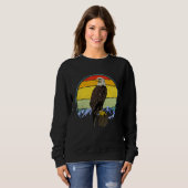 American Blad Eagle Vintag Bird Wildlife Sweatshirt (Vorne ganz)