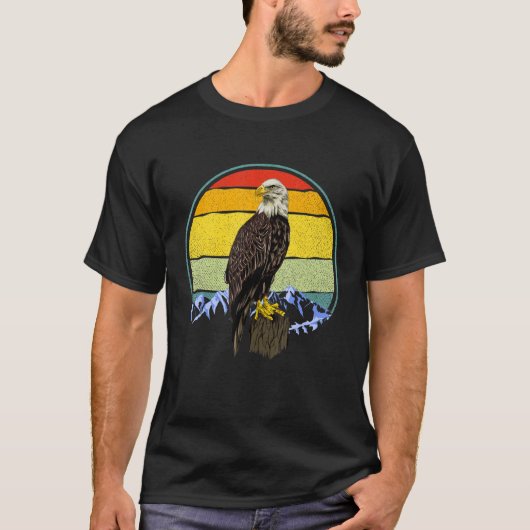 American Blad Eagle Vintag Bird Wildlife T-Shirt (Vorderseite)