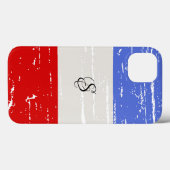 American Blocks Solid Monogram Case-Mate iPhone Hülle (Rückseite (Horizontal))