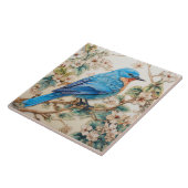 American Bluebird Bright Blue Plumage Fliese (Seite)